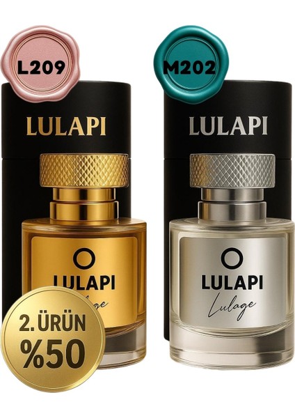L209 HPoison & M202 Eros | Kadın&Erkek 2'li Set 50 ML | Yüksek Kalıcılık | Hediyelik Paket