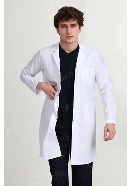 Gömlek Yaka Erkek Doktor, Laboratuvar,hemşire, Teknisyen,eczacı,öğretmen Staj Önlüğü