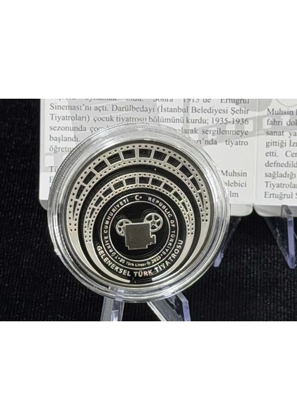 Muhsin Ertuğrul – Geleneksel Türk Tiyatrosu Serisi No:6 Gümüş Hatıra Sikkesi (Darphane, 925 Ayar, Proof) indirimleri