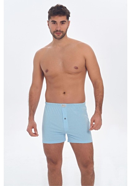 Erkek Pamuklu Önden Düğmeli Klasik Bokser