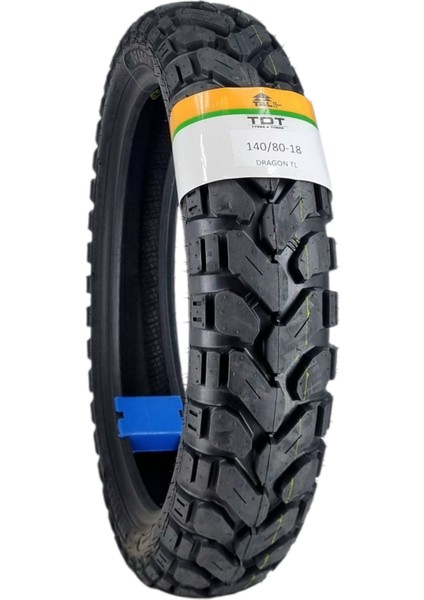 140/80-18 Tl (Tubeless - Dubleks) Dragon Motosiklet Lastiği