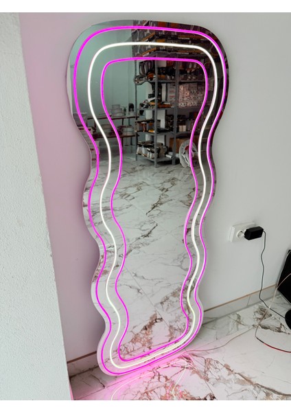 Neon Pleksi Boy Aynası 150X60