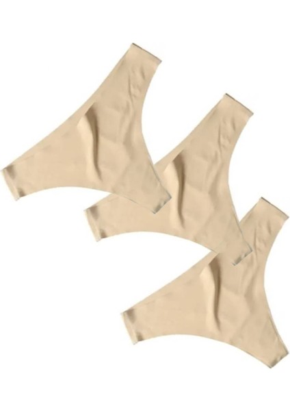 Kadın Külot Lazer Kesim String Tanga 3 Adet