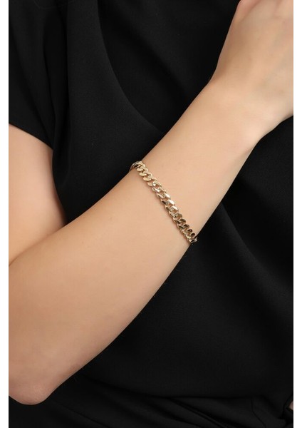 Altın Gurmet Bileklik Italy Kilit 19 cm En 6 mm fiyatları