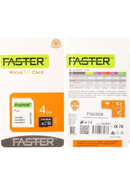 4 GB Uhs-I U1 Sınıf 10 Micro Sdhc Hafıza Kartı fırsatları