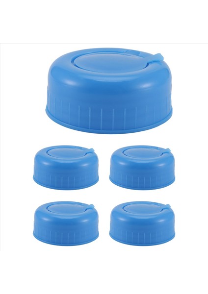 Su Sürahisi Kapağı 5'li Paket Plastik Su Mavi Galon Içme Sızıntısı Yok (Yurt Dışından) fiyatları