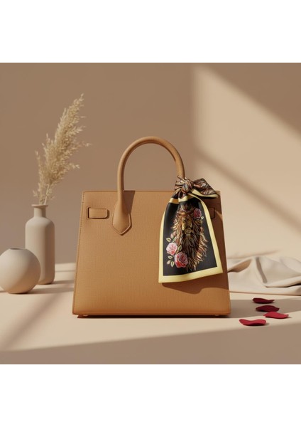 Aslan ve Gül Desenli Bandana Fular fiyatları