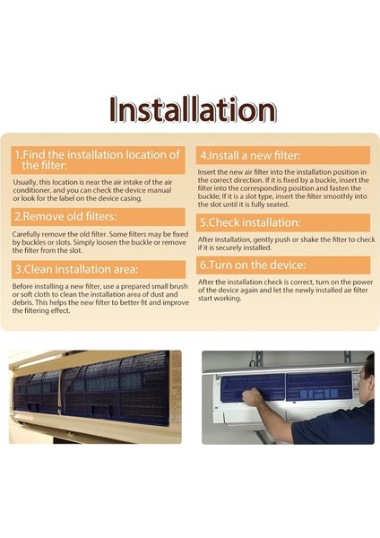 Mitsubishi Electric Klima Filtresi Için 12 Adet Bölünmüş Hava Filtresi (Yurt Dışından) fiyatları