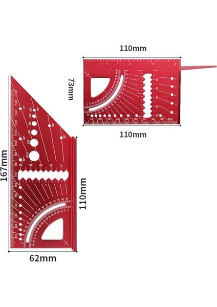 T-Tip Açı Cetvel Çok Amaçlı Açılı Cetvel Alüminyum Alaşım 45 Derece 90 Derece Taşınabilir Kılavuz Cetvel Ağaç Işleme Araçları (Yurt Dışından) fiyatları
