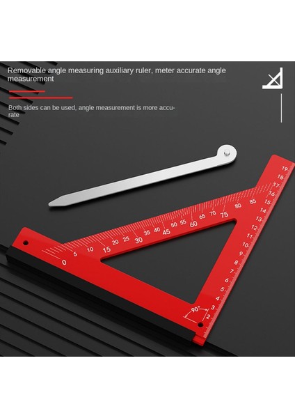 Yatay Sağ Açılı Cetvel 90 Derece Cetvel Alüminyum Alaşım Üçgen Cetvel Marangozluk Cetvel (Yurt Dışından) modelleri