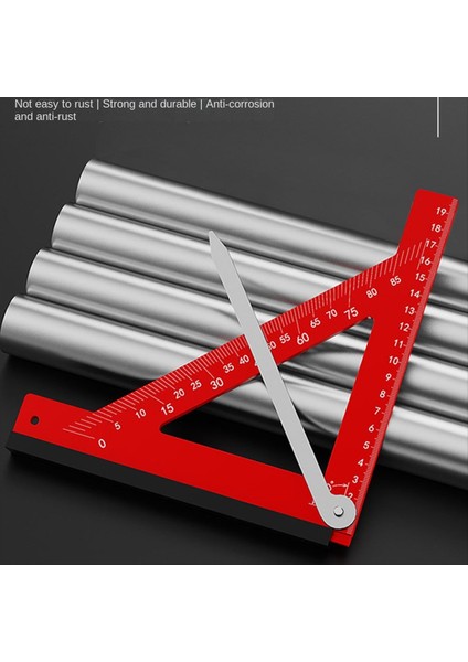 Yatay Sağ Açılı Cetvel 90 Derece Cetvel Alüminyum Alaşım Üçgen Cetvel Marangozluk Cetvel (Yurt Dışından) indirimleri