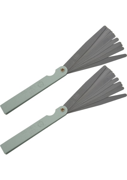 2x Yeni 0 02 Ila 1mm 17 Bıçak Kalınlığı Metrik Dolgu Doldurucu Feeler Gauge Tedbir Aracı (Yurt Dışından)