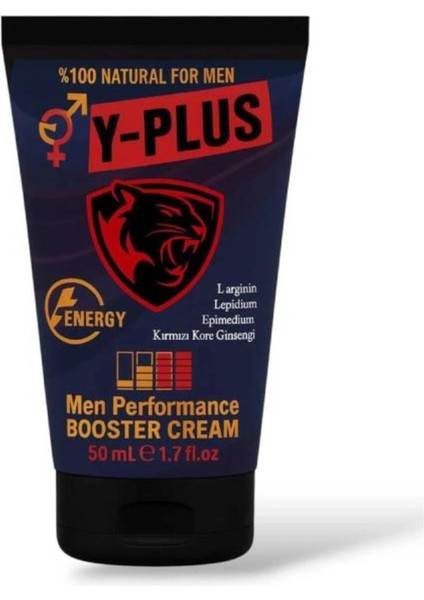 Y-Plus Men Booster Red Korea Ginsengli Erkekler Için Ser.tleştirici Kremi 50 ml