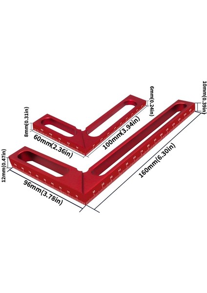 Ahşap Doğru Açılı Cetvel Carpenter Square Ölçüm Cetveli 90 ° Dik Açılı Kalibratör Ahşap Iş Projeleri Için (Yurt Dışından) indirimleri