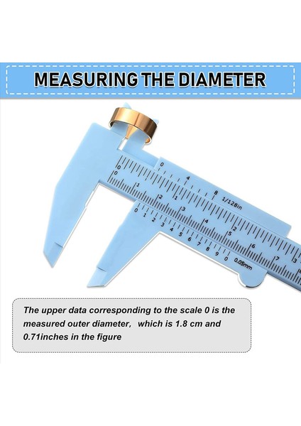 20 Adet 150 mm Mini Plastik Kaliper Vernier Kaliper Çift Ölçekli Sürgülü Gösterge Ölçüm Aracı Öğrenci Ofisi Için 5 Renk (Yurt Dışından) fiyatları