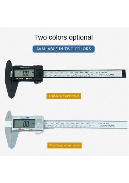 Plastik Dijital Kaliper Inç Metrik Fraksiyon Dönüşümü 0-150MM Dijital Mücevher Cetveli Play Kaliper (Yurt Dışından) modelleri