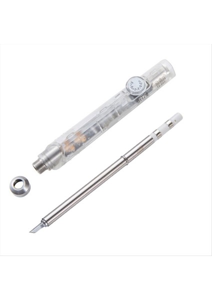 SH72 Lehimleme Demir 65W 12-24V 220-400 ℃ Ayarlanabilir Sıcaklık SH72 Ku Kaynak Aracı T12 Şeffaf Beyaz (Yurt Dışından)