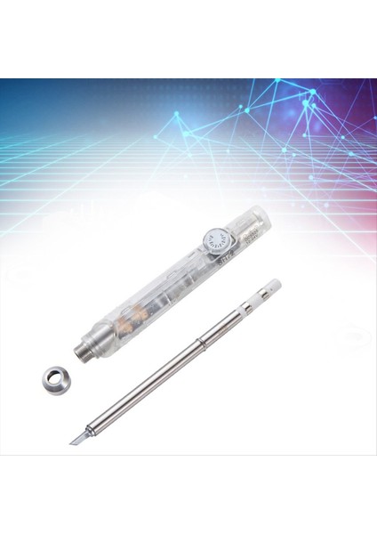 SH72 Lehimleme Demir 65W 12-24V 220-400 ℃ Ayarlanabilir Sıcaklık SH72 Ku Kaynak Aracı T12 Şeffaf Beyaz (Yurt Dışından) fırsatları