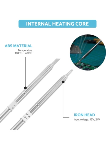 T12 Lehimleme Demir Ipuçları Özel Set T12-BCM2 Ils Ku C1 JL02 Cep Telefonu Mobilephone ve Bilgisayar Onarımı Için (Yurt Dışından) modelleri