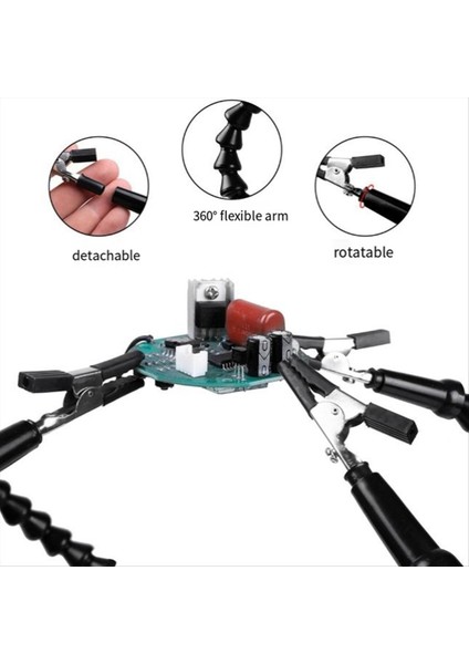 Braket Onarım Aracı ile Ayarlanabilir Pcb Için Klipsli Lehim Istasyonu Braketi Evrensel Kol Dört Pençe Lehimleme Istasyonu (Yurt Dışından) indirimleri