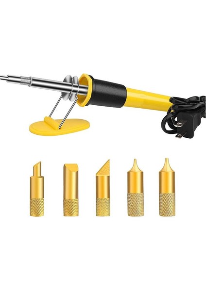 Ahşap Araçları 5 Pcs Değiştirilebilir Noktalar Ahşap Yakma Kiti Ahşap Yakma Kalemi Meraklı Yeni Başlayanlar Abd Fişi (Yurt Dışından)