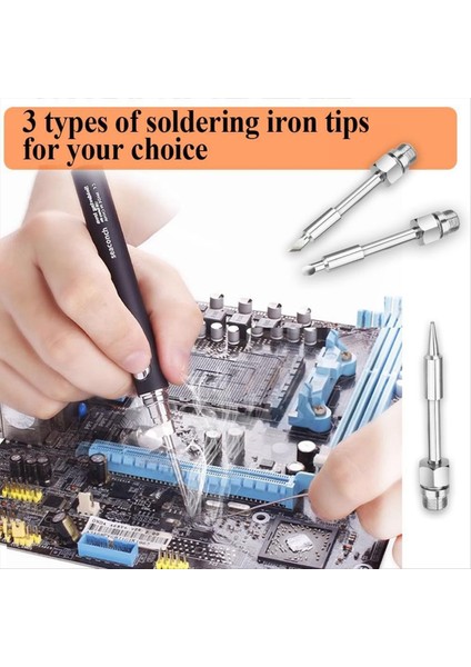 1pc Taşınabilir Lehimleme Demir Ucu 510 Arayüz 8W Pil Havalandırma Demir USB Taşınabilir Havalandırılabilir Havalandırma Demir Uç C (Yurt Dışından) modelleri
