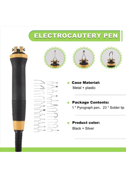 1/pcs Elektrokutery Kalem Pirografi Makinesi Sap Lehim Ucu/pcs Kabak Tahta Deri Kabuk Için (Yurt Dışından) fırsatları