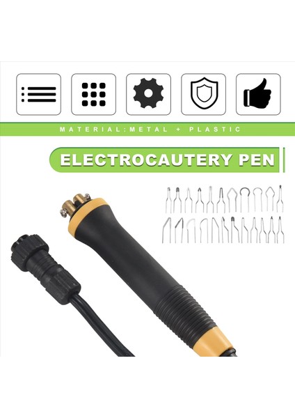 1/pcs Elektrokutery Kalem Pirografi Makinesi Sap Lehim Ucu/pcs Kabak Tahta Deri Kabuk Için (Yurt Dışından) indirimleri