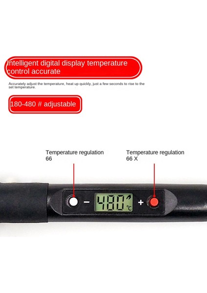 Ayarlanabilir Sıcaklık Lehimleme Demir LCD Kaynak Aracı Lehim Ekipman Bakım Aracı 220V Ab Fiş Beyaz (Yurt Dışından) fırsatları