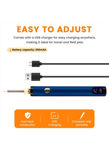 510 Iplik Pil Sepeti Kalemi Elektrikli Havalandırma Demir Kaynak Kiti Sıcak Iplik Kafası Mavisi ile Ayarlanabilir Voltaj (Yurt Dışından) fırsatları