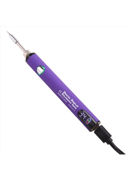 510 Iplik Mini Lehimleme Demir Kiti 3 Şaraplı Ayarlanabilir Voltaj Havalandırma Demir Ipucu 650MAH USB Şarj Edilebilir Menekşe (Yurt Dışından) modelleri