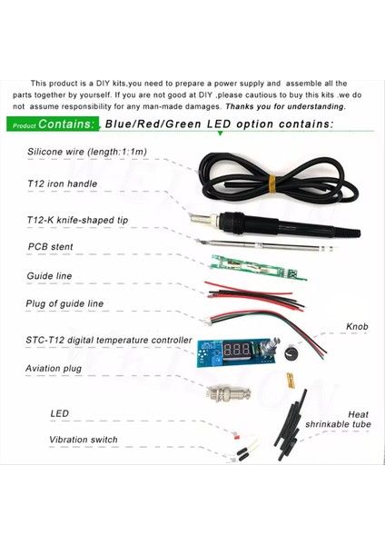 STC-T12 Lehim Demir Dıy Kitleri Elektrikli Birim Dijital Lehimleme Demir Istasyonu Sıcaklık Kontrolör Kitleri (Yurt Dışından) fırsatları