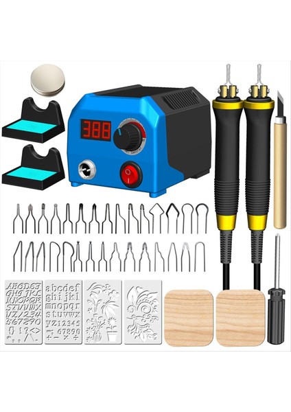 Ahşap Yakma Kiti Ahşap Aracı Dijital Ayarlanabilir Sıcaklık Ahşap Burner Kit Ahşap Brülör Takım Abd Fiş (Yurt Dışından)