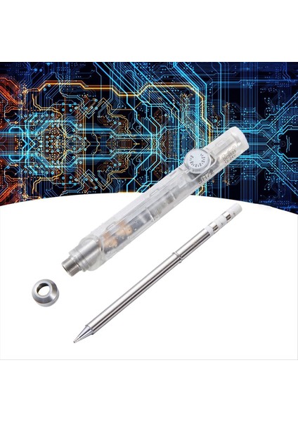 SH72 Lehimleme Demir 65W 12-24V 220-400 ℃ Ayarlanabilir Sıcaklık SH72 B2 Kaynak Aracı T12 Şeffaf Beyaz (Yurt Dışından) fırsatları