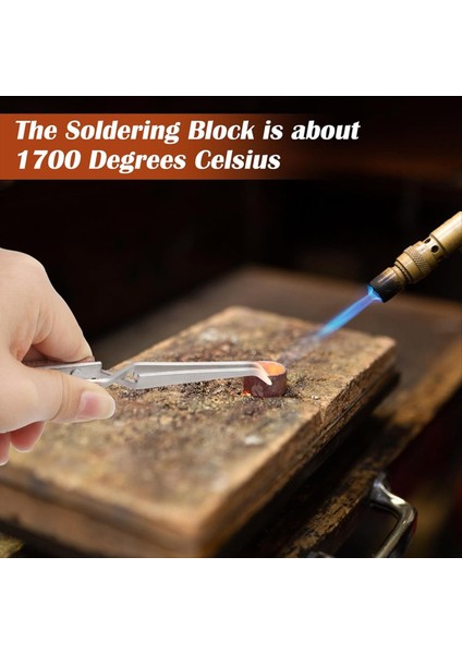 7 Adet Takı Lehimleme Kiti 2 Petek Lehim Bloğu 1 Bakır Maşa 2 Lehimleme Cımbız 1 Metal Klips 1 Depolama Torbası (Yurt Dışından) indirimleri