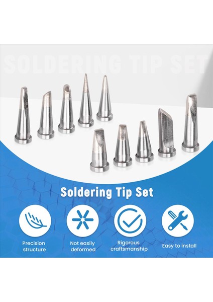 Weller WSD81 WD1000 WSP80 WP80 Lt Lehim Istasyonu Için 10 Adet Dayanıklı Lehimleme Ucu Seti (Yurt Dışından) indirimleri