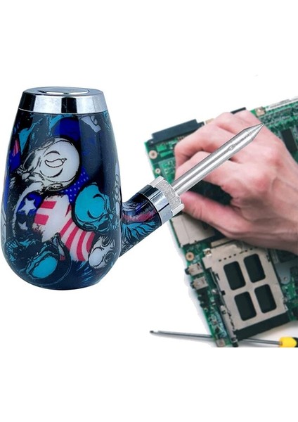 Taşınabilir Lehimleme Demir Aksesuarları USB Pil Partılı Kaynak Aracı (Kafatası Deseni) (Yurt Dışından) modelleri