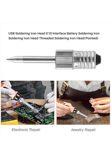 USB Lehimleme Demir Kafası E10 Arayüz Pil Lehimleme Demir Lehimleme Demir Kafa Dişli Havalandırmalı Havalandırma Demir Kafa (Saçlı) (Yurt Dışından) indirimleri