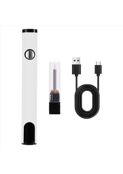 510 Iplik Pil Sepeti Kalemi Elektrikli Havalandırma Demir Kaynak Kiti Sıcak Iplik Başı Beyazla Ayarlanabilir Voltaj (Yurt Dışından)