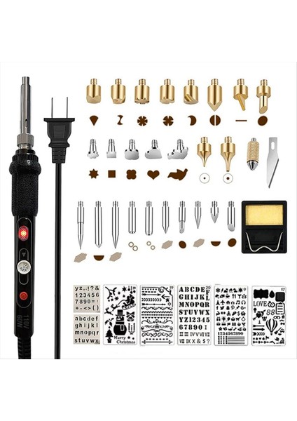 Ahşap Kiti Ayarlanabilir Sıcaklıklı Ahşap Aracı 200-450 ° C Profesyonel Ahşap Yakma Kalemi Abd Fişi (Yurt Dışından)
