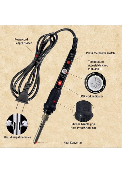 Ahşap Kiti Ayarlanabilir Sıcaklıklı Ahşap Aracı 200-450 ° C Profesyonel Ahşap Yakma Kalemi Abd Fişi (Yurt Dışından) fiyatları