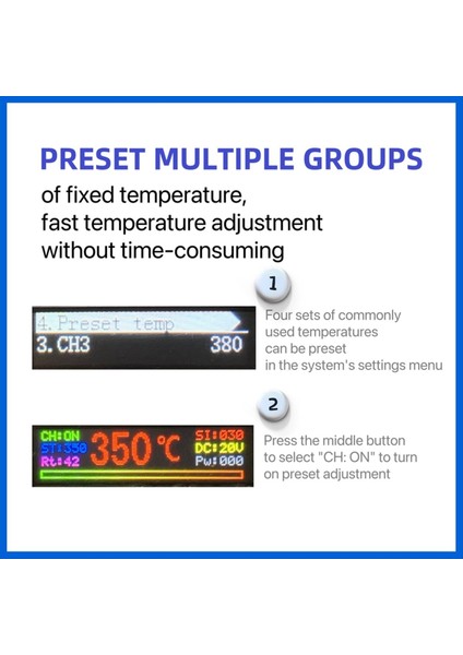L245C Pd 100W Taşınabilir Elektrikli Happiye Demir 50-500 ° C Ayarlanabilir Sıcaklık 0 99 Inç Renkli Ekran Lehimleme Istasyonu (Yurt Dışından) fırsatları