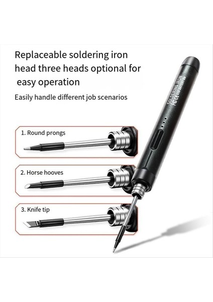 C210 Lehimleme Demir Uç USB Lehimleme Demir Uç 5V Pil Lehimleme Demir Ucu Lehimleme Yeniden Işleme Aksesuarları 3 Pcs (Yurt Dışından) fiyatları