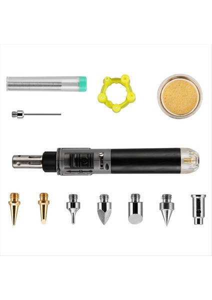 Kablosuz Gaz Havalandırma Demir Isı Tabancası Üfleyici Torçu Self Rignite Anında Başlangıç Ayarlanabilir Alev Kontrol Kaynak Aracı D (Yurt Dışından)