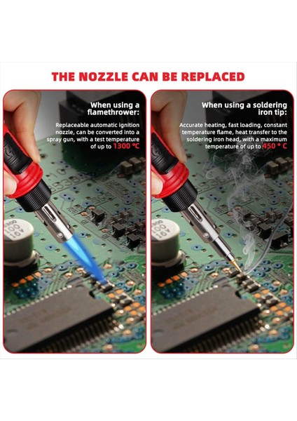 Kablosuz Gaz Havalandırma Demir Isı Tabancası Üfleyici Torçu Self Rignite Anında Başlangıç Ayarlanabilir Alev Kontrol Kaynak Aracı D (Yurt Dışından) indirimleri