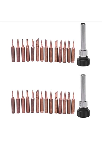 30PCS Saf Bakır Lehim Ucu Ucu 936 937 938 969 8586 852D Için Lehimleme Yeniden Iş Istasyonu Için 900M Uç (Yurt Dışından)