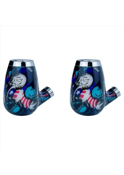 2x Taşınabilir Lehimleme Demir Aksesuarları USB Pille Çalışan Kaynak Aracı (Kafatası Deseni) (Yurt Dışından)