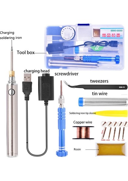 5V 8W Uygun Elektrikli Havalandırma Demir USB Arayüz Elektrikli Havalandırma Demir Seti Pil Lehimleme Demir (Yurt Dışından) indirimleri