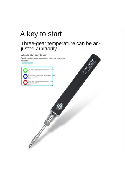 Kablosuz Mini USB Lehimleme Demir Seti 5V Taşınabilir 8W Lehim Kalemi Ev Onarım Araçları (Yurt Dışından)