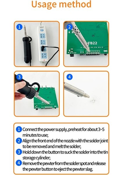 Otomatik Elektrikli Lehim Teneke 30W AC220V Desoldering Emme Pompası Lehim Kaldır Pompa Elektrikli Lehimleme Ütüleri Ab Fişi (Yurt Dışından) fırsatları